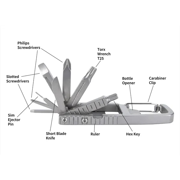 11-in-1 Carabiner Tool Kit... from ASI 40480 Koozie Group