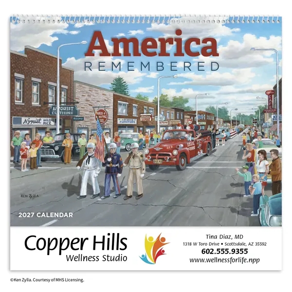 America Remembered Appointment Calendar - Spiral... from ASI 40480 Koozie Group / HotLine®