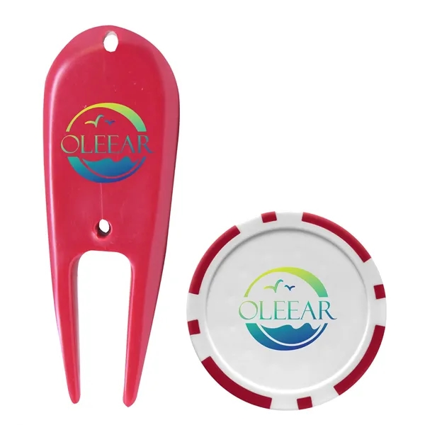 Classic 2-Ball Par Pack with Tees, Tool & Poker Chip... from ASI 40480 Koozie Group