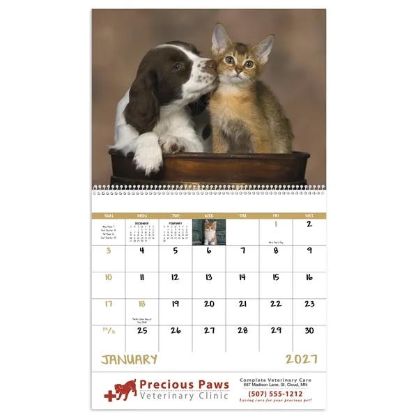 Puppies & Kittens - Spiral... from ASI 40480 Koozie Group / Norwood Triumph Calendar