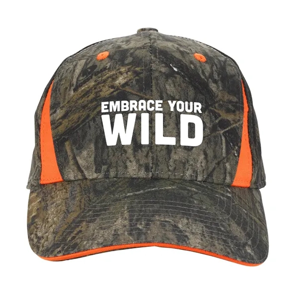 Camo Cap With Blaze Inserts... from ASI 40480 Koozie Group