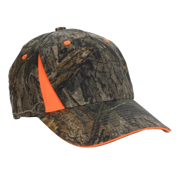 Camo Cap With Blaze Inserts... from ASI 40480 Koozie Group