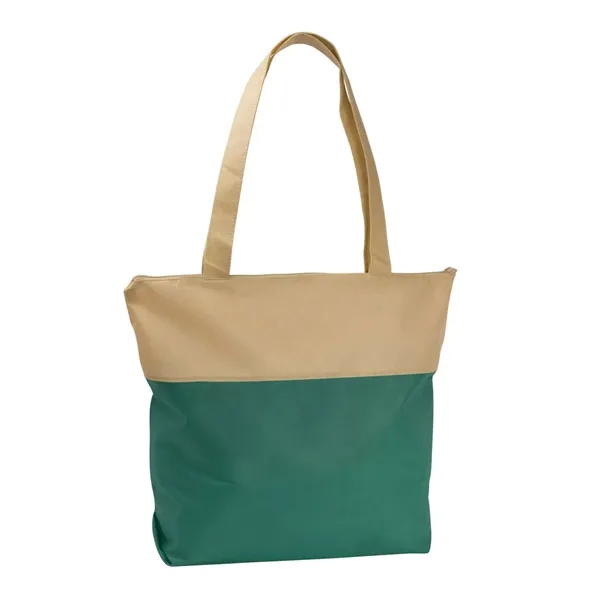 Poly Pro Two-Tone Zippered Tote... from ASI 40480 Koozie Group