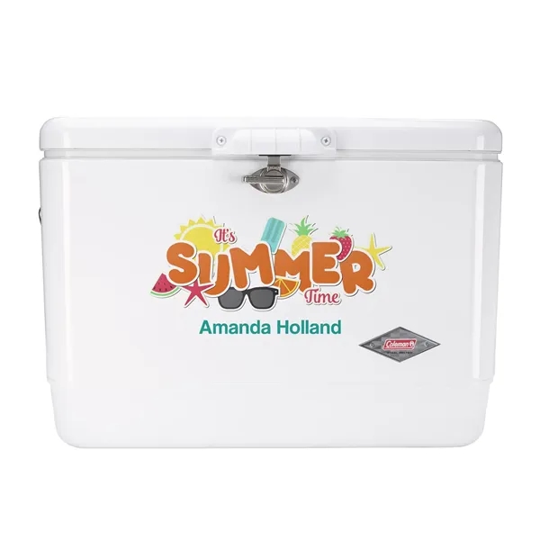 Coleman® 54 Qt. Classic Steel-Belted® Cooler... from ASI 40480 Koozie Group
