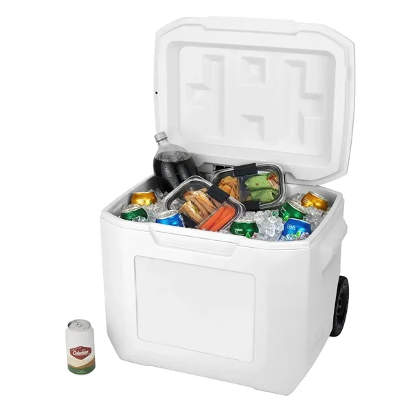 Coleman® 60 Qt. Wheeled Cooler... from ASI 40480 Koozie Group