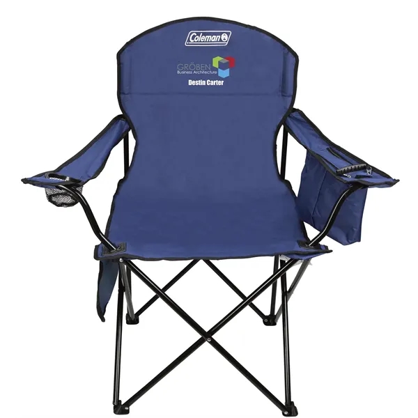Coleman® Cushioned Cooler Quad Chair... from ASI 40480 Koozie Group
