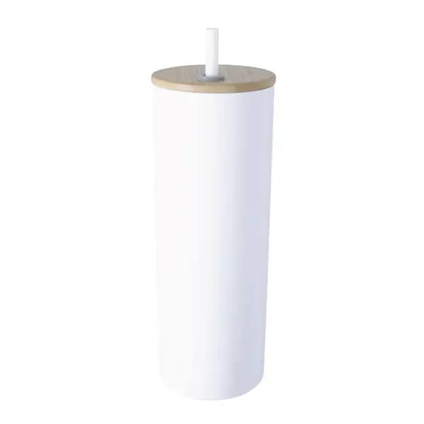 Double-Wall Stainless Steel Tumbler with Bamboo Lid and S...... from ASI 40480 Koozie Group