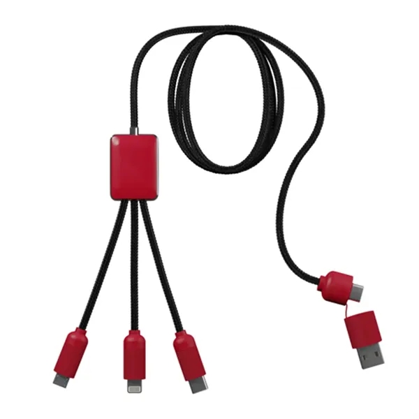 5-in-1 Charging Cable with Light-Up Logo... from ASI 40480 Koozie Group