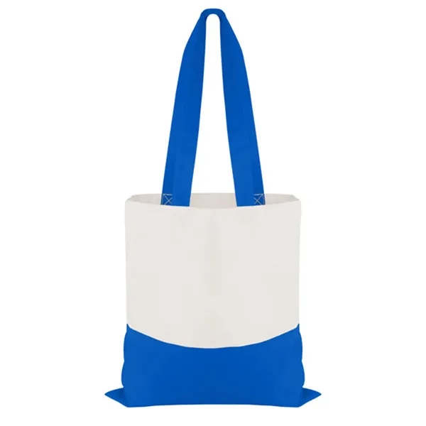 Cotton Colored Accent Flat Tote... from ASI 40480 Koozie Group
