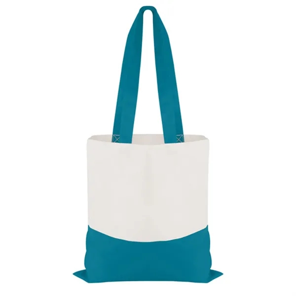 Cotton Colored Accent Flat Tote... from ASI 40480 Koozie Group