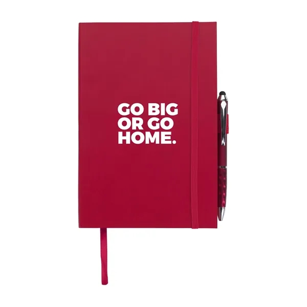 Color Edge Journal with Metallic Stylus Pen... from ASI 40480 Koozie Group