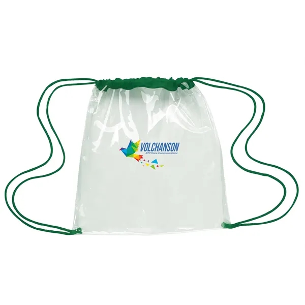 Clear Game Drawstring Backpack... from ASI 40480 Koozie Group / Norwood