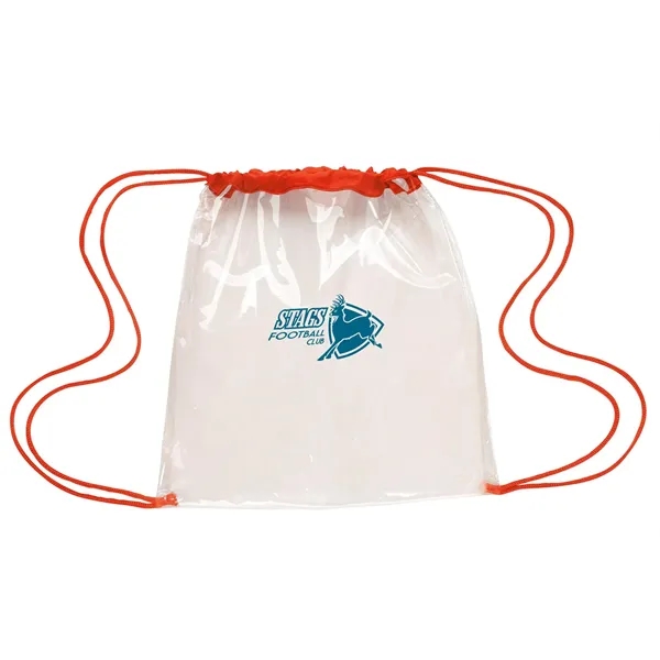 Clear Game Drawstring Backpack... from ASI 40480 Koozie Group / Norwood