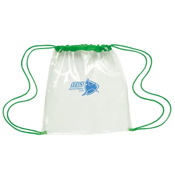 Clear Game Drawstring Backpack... from ASI 40480 Koozie Group / Norwood