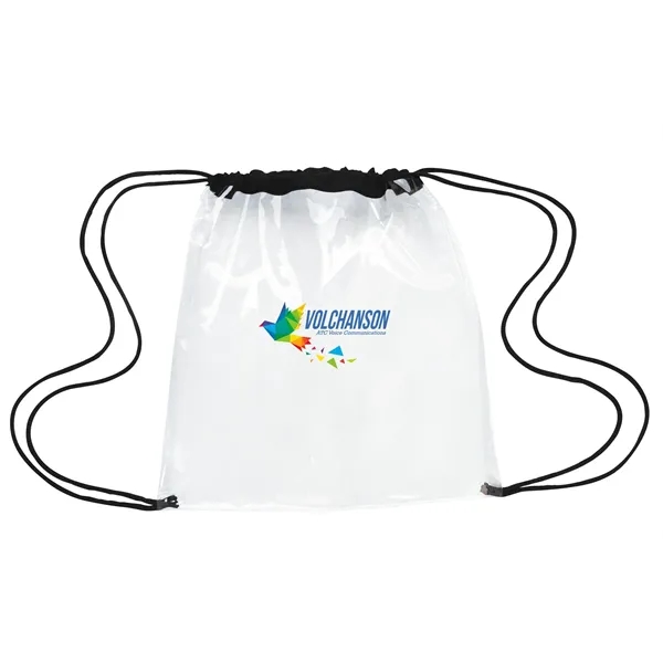 Clear Game Drawstring Backpack... from ASI 40480 Koozie Group / Norwood
