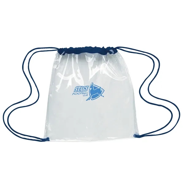 Clear Game Drawstring Backpack... from ASI 40480 Koozie Group / Norwood