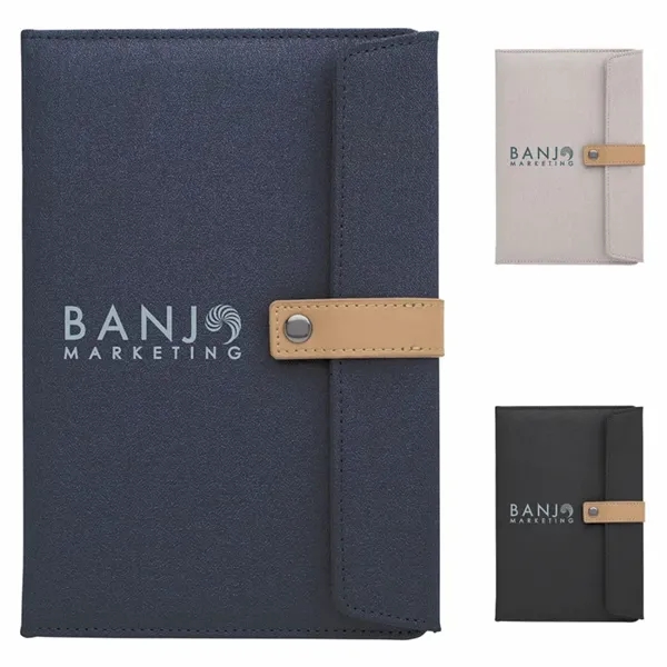 Two-Tone Journal with Leather Closure... from ASI 40480 Koozie Group