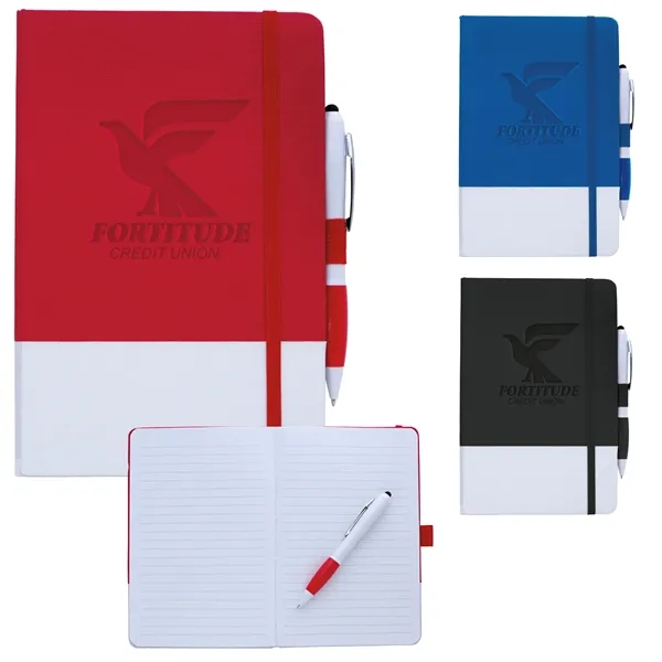 PrevaGuard® Notebook with Ion Stylus Pen... from ASI 40480 Koozie Group