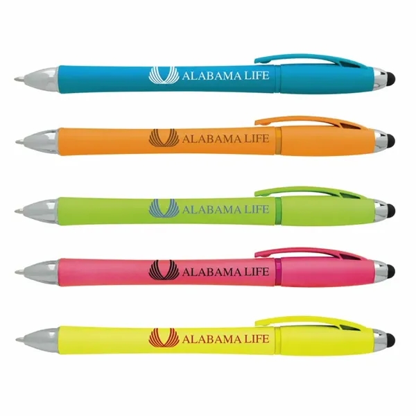 Neon Stylus Highlighter-Pen Combo... from ASI 40480 Koozie Group / Norwood