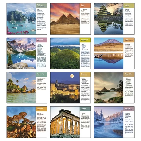 World Scenes with Recipe... from ASI 40480 Koozie Group / Norwood Triumph Calendar