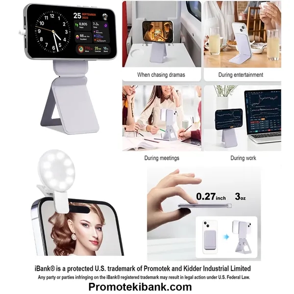 Item #TS715 iBank ®  Tripod Stand compatible for iPhone + Ring Light