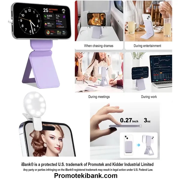 Item #TS713 iBank ®  Tripod Stand compatible for iPhone + Ring Light
