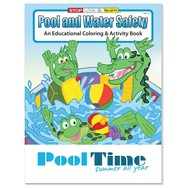 Coloring Book: Pool and Water Safety... from ASI 40480 Koozie Group