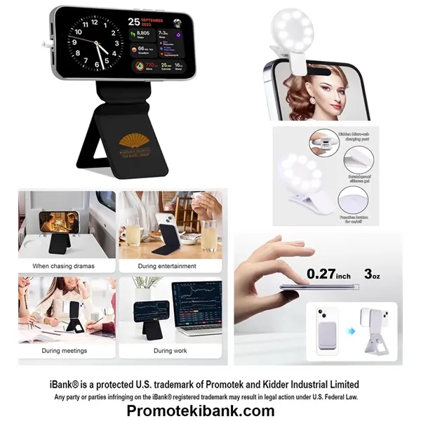 Item #TS702 iBank ®  Tripod Stand compatible for iPhone + Ring Light
