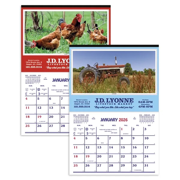 Farm Calendar... from ASI 40480 Koozie Group