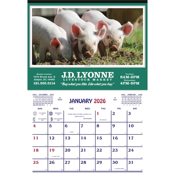 Farm Calendar... from ASI 40480 Koozie Group