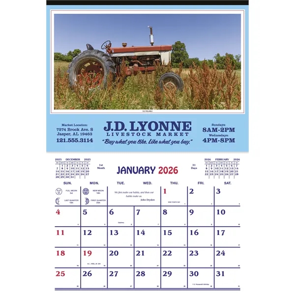 Farm Calendar... from ASI 40480 Koozie Group