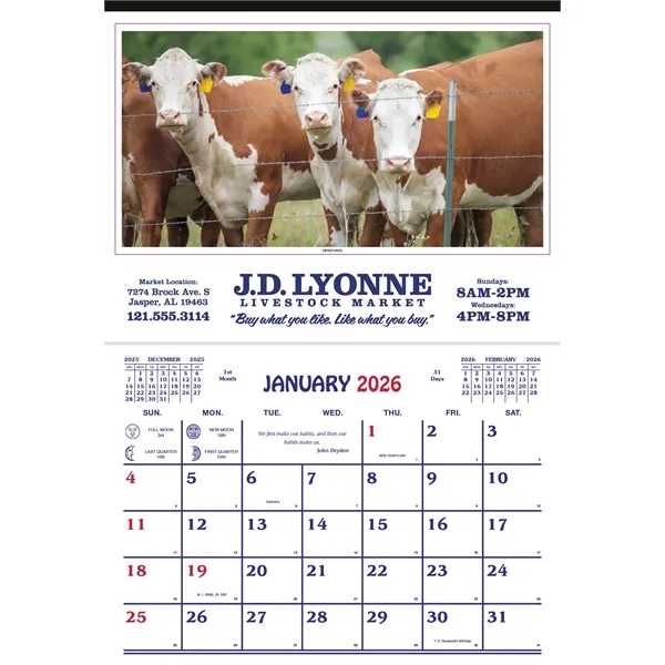Farm Calendar... from ASI 40480 Koozie Group