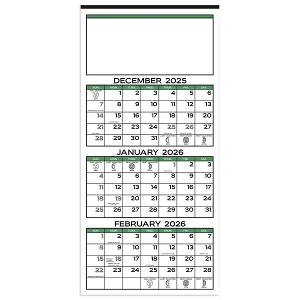 3-Month Display 12-Sheet Calendar... from ASI 40480 Koozie Group