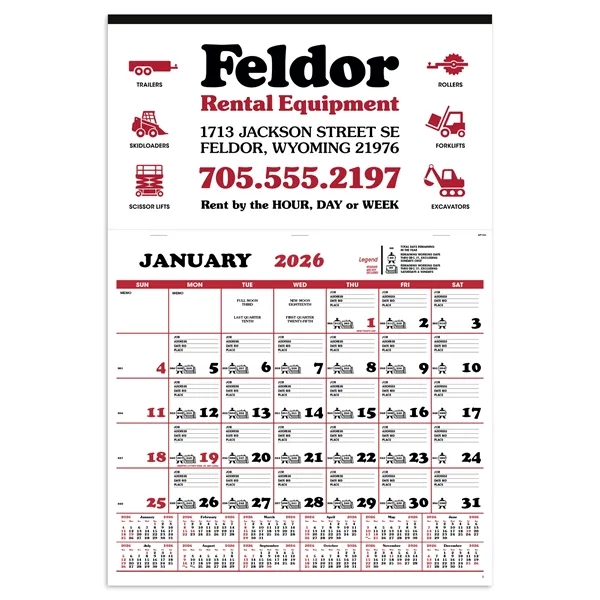 Contractor's Apron Calendar... from ASI 40480 Koozie Group