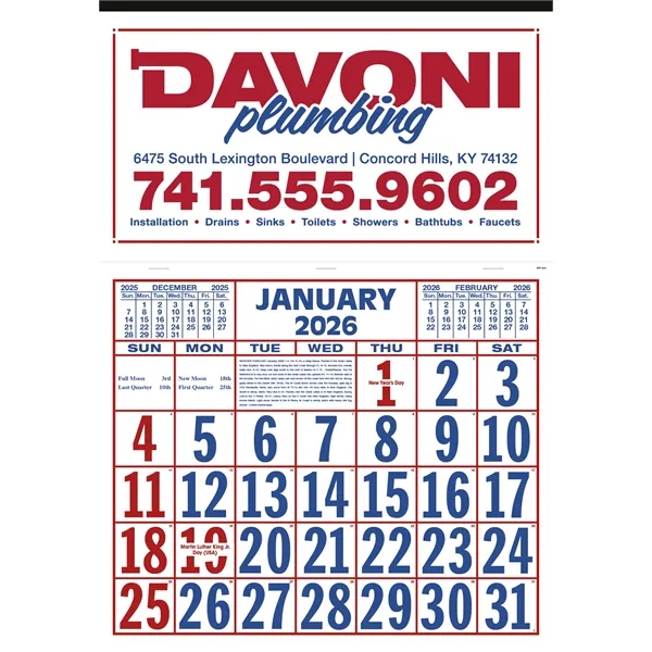 Billboard Apron Calendar... from ASI 40480 Koozie Group