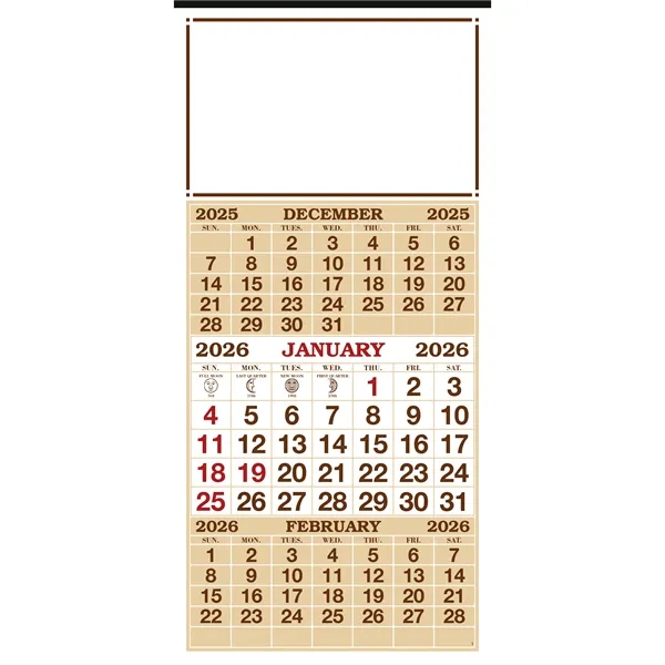 3-Month Display 12-Sheet Calendar... from ASI 40480 Koozie Group