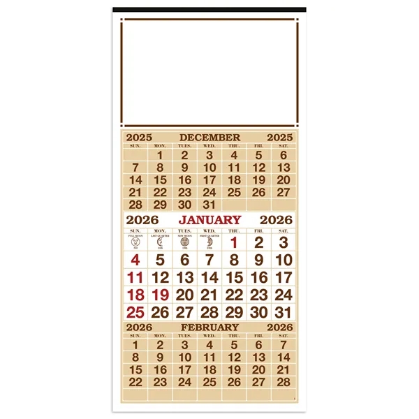 3-Month Display 12-Sheet Calendar... from ASI 40480 Koozie Group