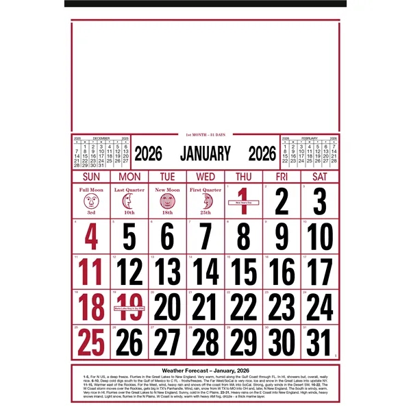 Commercial 12-Sheet Calendar... from ASI 40480 Koozie Group