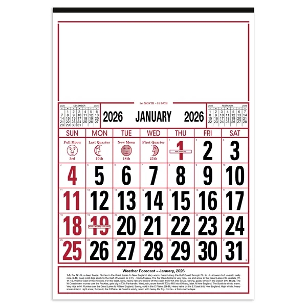 Commercial 12-Sheet Calendar... from ASI 40480 Koozie Group