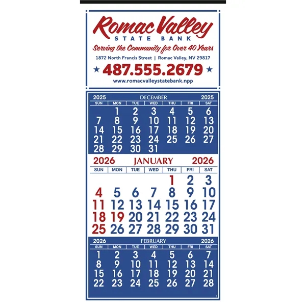 3 Month Display 12-Sheet Calendar... from ASI 40480 Koozie Group