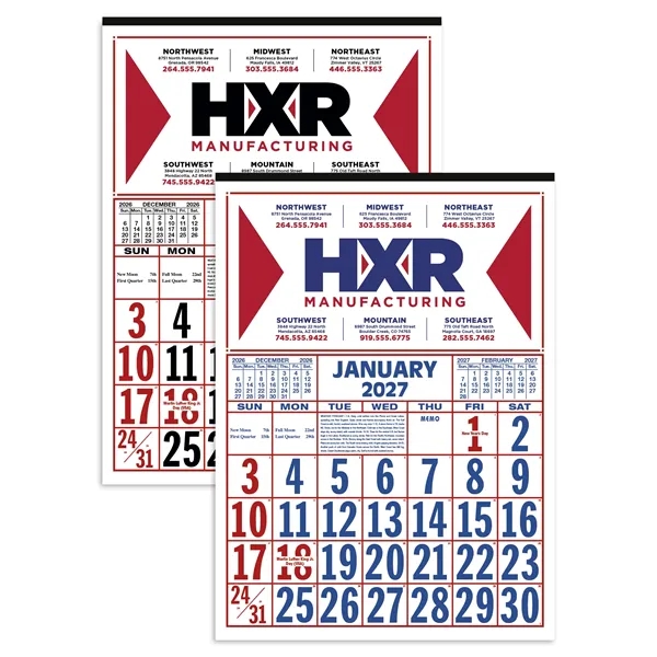 Commercial 12-Sheet Calendar... from ASI 40480 Koozie Group