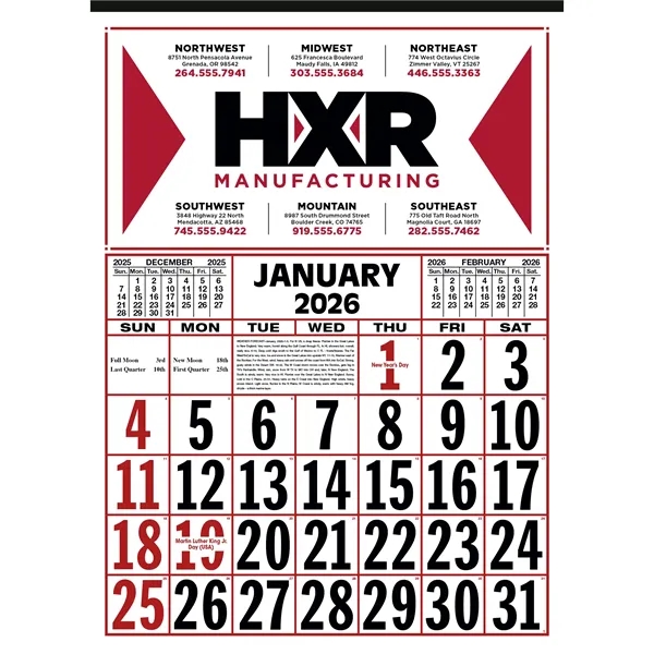 Commercial 12-Sheet Calendar... from ASI 40480 Koozie Group
