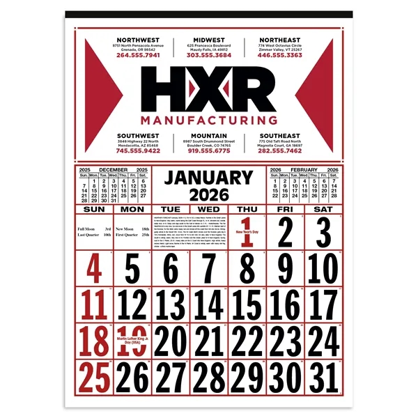 Commercial 12-Sheet Calendar... from ASI 40480 Koozie Group