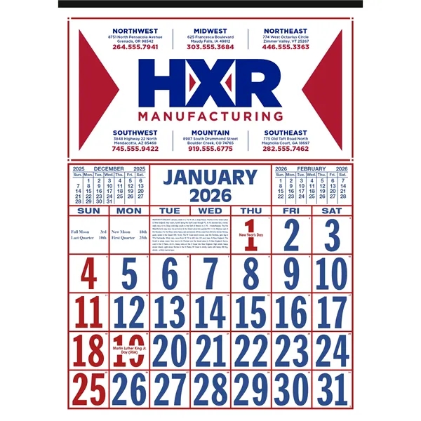 Commercial 12-Sheet Calendar... from ASI 40480 Koozie Group