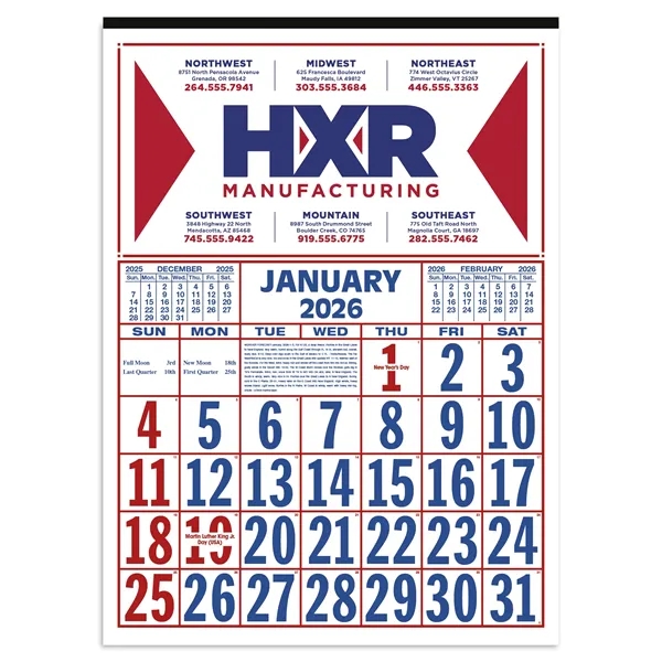 Commercial 12-Sheet Calendar... from ASI 40480 Koozie Group