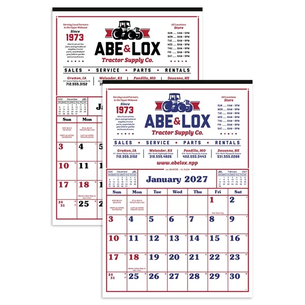 Commercial 12-Sheet Calendar... from ASI 40480 Koozie Group