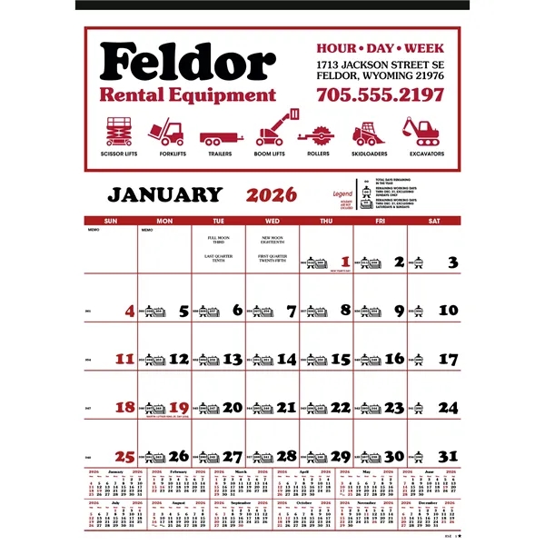 Contractor's 12-Sheet Calendar... from ASI 40480 Koozie Group