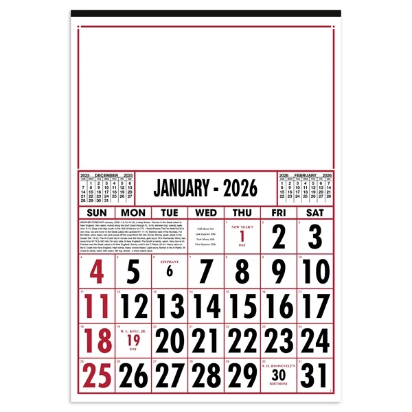 Commercial 12-Sheet Calendar... from ASI 40480 Koozie Group