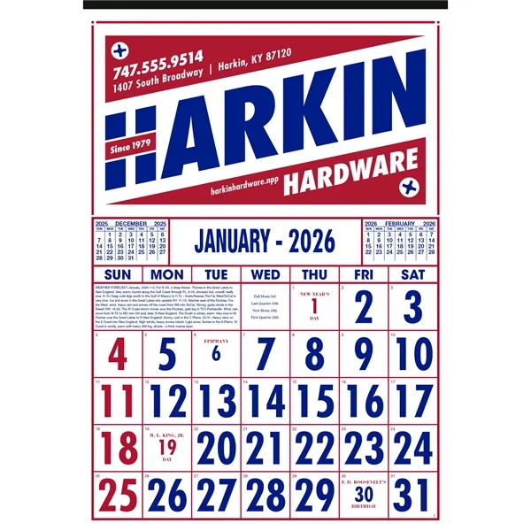 Commercial 12-Sheet Calendar... from ASI 40480 Koozie Group