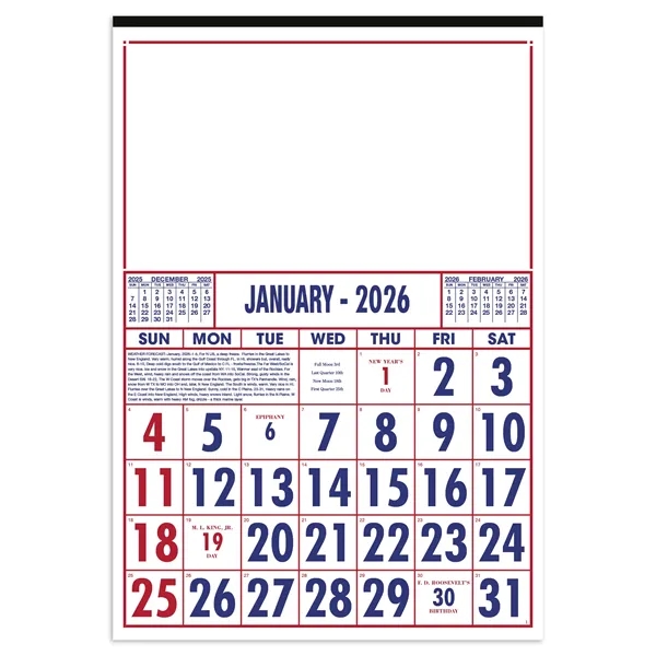 Commercial 12-Sheet Calendar... from ASI 40480 Koozie Group